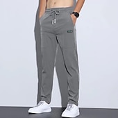 tanie spodnie codzienne-Męskie Spodnie Spodnie codzienne Elastyczne spodnie Kieszeń Równina Komfort Oddychający Na zewnątrz Codzienny Wyjściowe Moda Codzienny Czarny Jasnoszary