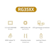 Недорогие Игровые консоли-Anbernic rg35xx ретро портативная игровая консоль Linux-система 3,5-дюймовый ips-экран портативный карманный видеоплеер 10000+ игр подарок мальчику, рождественские подарки на день рождения для друзей