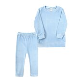 Недорогие Комплекты-2 предмета Дети (1-4 лет) Девочки Сплошной цвет Crewneck Комплект с капюшоном и спортивными штанами Устанавливать Длинный рукав Спорт на открытом воздухе 3-7 лет Осень Цвет шампанского Розовый Синий