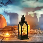 お買い得  ハロウィンの小道具の照明-ハロウィン装飾テーブルランプ城ライトledキャンドルランプハロウィンランプ屋内テーブルパーティー不気味な装飾