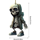 ieftine Decorațiuni de Halloween pentru suspendare și masă-pandantiv cu schelet de halloween, ornament pentru oglinda retrovizoare pentru mașină, pandantiv pentru decorațiuni interioare suspensie mașină din acril