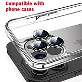 olcso iPhone-képernyővédők-1 készlet Kamera lencsevédő Kompatibilitás Apple iPhone 16 iPhone 15 Pro Max Plus iPhone 14 13 12 11 Pro Max Mini SE X XR XS Max 8 7 Plus Edzett üveg 9H erősség Anti-ujjlenyomat Nagyfelbontású (HD