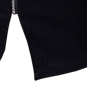 billige cardigangenser for menn-Herre Cardigan Genser Riflet Strikke Normal Strikket عادي Opprett krage Oppvarminger Moderne Moderne Dagligdagstøy Ut på byen Klær Høst Vinter Svart S M L