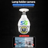 cheap Indoor IP Network Cameras-Wireless Bulb Lamp Camera Wifi IP Camera IR Night Vision Home Security Camera  Auto Tracking Video Surveillance Camera PTZ  P2P Monitor Camera