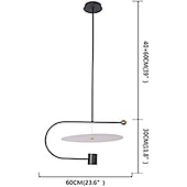 preiswerte Insellichter-20 cm Liniendesign Pendelleuchte Acryl Eisen Moderner Stil Vintage Modern 110-120V 220-240V
