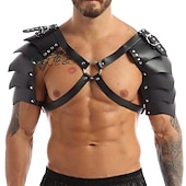 economico Armatura-Punk &amp; Gotico Medievale Rinascimento Guerriero Cavaliere Vichingo Costume Per uomo Vichingo Mascherata Performance Palcoscenico Mascherata Adulti Armatura per spalle