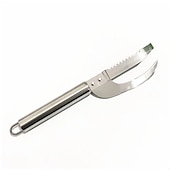 abordables Utensilios de cocina y gadgets-Cuchillo de escamas de pescado 3 en 1 de acero inoxidable, raspador de escamas de cuchillo de corte/raspado/excavación, peladores de dientes de sierra, fileteado de deshuesado