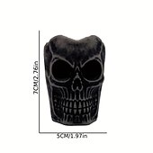 お買い得  ハロウィンの小道具の照明-ブラックスカルランプハロウィンバー装飾ホラー雰囲気電子キャンドルライトゴーストフェスティバルバーお化け屋敷秘密の部屋の装飾スカルヘッド小道具