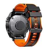 Недорогие Ремешки для часов Garmin-Ремешок для часов для Garmin Fenix 7 7X 6 6X Pro Epix Pro 47mm 51mm Instinct 2X Approach S70 47mm S62 S60 Forerunner 955 945 Epix Marq Descent Quatix 22mm 26mm силиконовый Замена Ремень 22mm 26mm