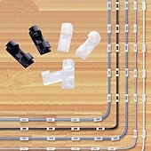 levne organizér kabelů-100/80/60/20ks kabel organizér klip přilnavý nabíječka spona stůl drát manažer kabel sluchátka linka kravaty usb držák klipy