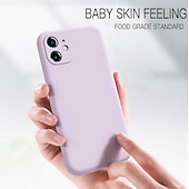 levne Pouzdra pro iPhone-telefon Carcasă Pro iPhone 15 Pro Max Plus iPhone 14 13 12 11 Pro Max Plus X XR XS Zadní kryt Pouzdro z tekutého silikonu Nárazuvzdorné Pevná barva Silikonový gel Silikon