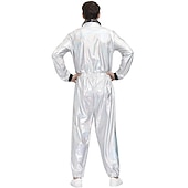 cheap Couple &amp; Group Costumes-Couples Astronaut Halloween Group Couples Costumes Men&#039;s Women&#039;s Movie Cosplay Silver Leotard / Onesie Halloween Carnival Masquerade