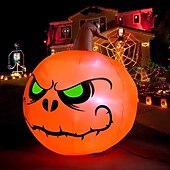 halpa Halloween rekvisiittivalo-halloween-koristeet puhallettavat noitakurpitsa valo ulkona suuri pelottava noita räjäyttää ulkohalloween-koristeet pihalle puutarha nurmikkojuhlat