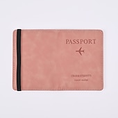 cheap Card Holders &amp; Cases-Leather Passport Cover RFID Elastic Band Travel Credit ID Card Waterproof Passport Holder Men Women Wallet Document Organizer
