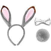cheap Hair Styling Accessories-Mad Animal City Judy Rabbit Plush Ear Hair Band Cosplay Self Shot Prop Cartoon Party Headband Jewelry