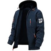 voordelige 3D-hoodies voor heren-Voor heren Brief Grafische prints Hoodies Lange mouw Sweatshirts Capuchon Modieus Dagelijks Vakantie Uitgaan Lente &amp; Herfst Donkerblauw Donkergrijs Grijs Kleding Ontwerper S M L XL 2XL 3XL