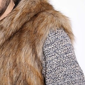 economico Gilet-Per uomo Gilet Cappotto di pelliccia sintetica Da tutti i giorni Da mare Per uscire Di tendenza Essenziale Inverno Primavera &amp; Autunno Con cappuccio Ecopelliccia Comodo Liscio Monopetto Con cappuccio