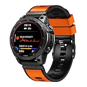 Недорогие Ремешки для часов Garmin-Ремешок для часов для Garmin Fenix 7 7X 6 6X Pro Epix Pro 47mm 51mm Instinct 2X Approach S70 47mm S62 S60 Forerunner 955 945 Epix Marq Descent Quatix 22mm 26mm силиконовый Замена Ремень 22mm 26mm