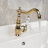 baratos Torneiras de Lavatório de Casa de Banho-torneira de banheiro torneiras de lavatório misturador com mangueira fria e quente, torneira de navio montada no convés