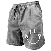 cheap Men&#039;s 3D Sweat Shorts-Men&#039;s Sweat Shorts Beach Shorts Terry Shorts Drawstring Elastic Waist 3D Print Graphic Prints Breathable Soft Short Daily Holiday Streetwear Cotton Blend Casual Athleisure Blue Green Micro-elastic
