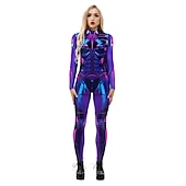 Superheld Halloween Zentai-Anzüge Cosplay Kostüm Catsuit Karnevalskostüm Ganzkörperanzug Glänzend Erwachsene Damen Halloween Karneval Party Einfache Halloween-Kostüme Verkleiden preiswerte Halloween-Superheld Halloween Zentai-Anzüge Cosplay Kostüm Catsuit Karnevalskostüm Ganzkörperanzug Glänzend Erwachsene Damen Halloween Karneval Party Einfache Halloween-Kostüme Verkleiden