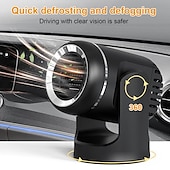 זול ציוד חימום לרכב-מחמם רכב 130w מפשיר שמשות ניידות מחמם 12v מסיר ערפל ומפשיר שמשות