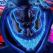 olcso Maszkok-halloween maszk led purge világít világítással deadpool maszk ijesztő jelmez karneváli cosplay partihoz könnyű halloween jelmezek
