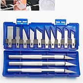 cheap Hand Tools-13Pcs Carving Knife Craft Sculpture Paper Cutting Blade Precision Engraving Cutter Non-Slip Hand Tool DIY Art Hobby Repair Set