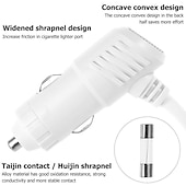 رخيصةأون شواحن السيارات-3 way 2 usb socket charger 12v car cigarette lighter splitter multocket led car fast charger adapter