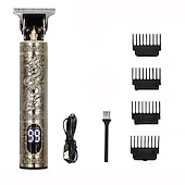 cheap Shaving &amp; Hair Removal-USB Rechargeable Hair Clippers and Beard Trimmer for Men - Precise T-Blade Trimmer with LCD Screen - Grooming Kit for Men
