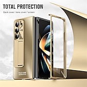 お買い得  サムスン用ケース-Samsung Galaxy Z Fold 6 Z Fold 5 Z Fold 4 Z Fold 3 用バックカバー スタンドホルダー付き スクリーンプロテクター ペンホルダー PC