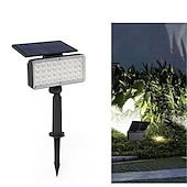 tanie Kinkiety zewnętrzne-kolorowa rgb lampa solarna do trawnika lampa do wstawiania i projekcji na zewnątrz jasny dziedziniec oświetlenie krajobrazu drzewa i reflektory punktowe