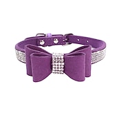 economico Collari, pettorine e guinzagli per cani-Prodotti per cani Prodotti per roditori Collari Cravatta / Papillon Regolabile Portatile Duraturo Esterno Marcia Strass