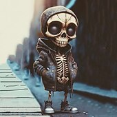 Χαμηλού Κόστους Κρεμαστά Μενταγιόν &amp; Διακοσμητικά Αυτοκινήτου-1 τμχ ακρυλικό αποκριάτικο σκελετό μοντέλο κούκλας μπορεί να συλλεχθεί αστεία γιορτινή διακόσμηση δώρα gnome άγαλμα ζόμπι gnome άγαλμα φανταστικά στολίδια κρανίο για διακόσμηση δωματίου γραφείου στο