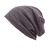 levne Čepice s čepicí-Unisex Čepice Beanie Černá Kávová Bavlna Cestování Plážový styl Venkovní Dovolená Bez vzoru