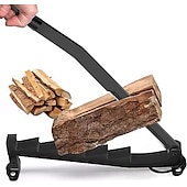 cheap Hand Tools-Wall Mounted Kindling Splitter Log Splitter Portable Metal Manual Fire Wood Kindling Splitter, Hand Sturdy Firewood Cutter, Heavy Duty Firewood Crackers Wedge for Indoor or Outdoor