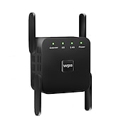 זול ראוטרים אלחוטיים-5GHz wifi repeater אלחוטי wifi extender 1200mbps wi-fi מגבר 802.11n מגבר אות wifi לטווח ארוך 2.4g wifi repiter