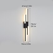 cheap LED Wall Lights-Lightinthebox LED Wall Light 74cm Wall Light LED Acrylic Wall Sconces Long Porch Wall Lamp Fixture Suitable for Living Room Warm White 110-240V