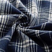 preiswerte Hemdjacke für Herren-Herren Hemd Flanellhemd Kariertes Hemd Knopfhemd Overshirt Karo Outdoor Alltagskleidung Weiß Wein Rote Marineblau Langarm Revers Frühling &amp; Herbst Bekleidung Fronttasche