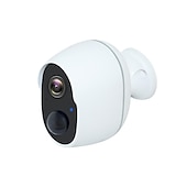 abordables Caméras IP d&#039;intérieur-batterie intégrée hd 1080p wifi caméra ip caméra de surveillance à domicile sans fil caméra étanche extérieure vision nocturne infrarouge suivi intelligent caméra de vidéosurveillance audio