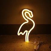 ieftine Lumini Neon LED-semne de neon cu led pentru decor camera fetelor semne de neon lumina de perete lămpi de birou cu baterie funcționare usb lumini de noapte cu piedestal bar roz dormitor petrecere de Crăciun