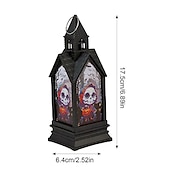 お買い得  ハロウィンの小道具の照明-ハロウィン装飾テーブルランプ城ライトledキャンドルランプハロウィンランプ屋内テーブルパーティー不気味な装飾