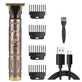 cheap Shaving &amp; Hair Removal-USB Rechargeable Hair Clippers and Beard Trimmer for Men - Precise T-Blade Trimmer with LCD Screen - Grooming Kit for Men