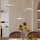 cheap Unique Chandeliers-Ceiling Pendant Light 3/4/5/6 Head Modern Creative Lotus Leaf Office Front Desk Chandelier Light Luxury Bar Front Desk Dining Table Lighting 110-240V