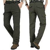 economico Pantaloni cargo-Per uomo Pantaloni Cargo Pantaloni da Combattimento Tasca Semplice Comodità Morbido Quotidiano All'aperto Uscire Moda Casual Nero Verde militare