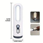 cheap Decorative Lights-Motion Sensor Night Light Rechargeable Portable LED Night Light With Flashlight With Dusk To Dawn Sensor Suitable For Bedroom Bathroom Baby Nursery Toilet Reading Camping