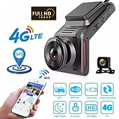 abordables DVR pour voiture-k18 4g wifi car dash cam dvr with 2.0 lcd screen gps camera recorder 1080p dual lens avant et arrière wdr with gps dash cam