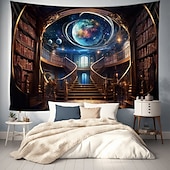 billige Planet Tapestry-fantasi planetarium hengende billedvev veggkunst stor billedvev veggmaleri dekor fotografi bakteppe teppe gardin hjem soverom stue dekorasjon