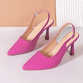 olcso Cicás sarkú cipők-női hegyes orrú slingback sarkú – elegáns és kényelmes ruhacipő állítható pánttal, tökéletes bulikra, esküvőkre és hivatalos eseményekre