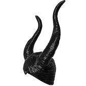 olcso Kiegészítők-Halloween Boszorkány Maleficent Sapka Halloween Kellékek Ökör Tülkök Felnőttek Nők Halloween Halloween Karnevál Könnyű Karneváli Jelmez a Walpurgis éjre